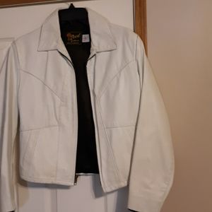 Sport wear leather jacket
